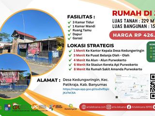 DIJUAL RUMAH DI PATIKRAJA PURWOKERTO