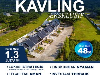 Tanah Kavling Siap Bangun 1,3 juta/m² di Perumahan Serang Banten