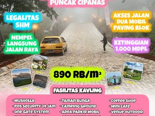 Jual Murah Kavling Vila Puncak Cipanas Siap Bangun Villa - SHM