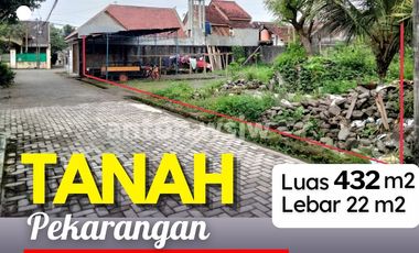 Tanah Jogja Jl Kaliurang Km 6,5 Sedan Lt 432 m2 Lebar 22 m SHM