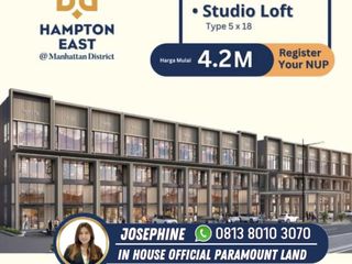 Dijual Ruko Hampton East Gading Serpong 3 Lantai Dekat Boulevard