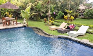 VILLA CANTIK EKSLUSIF DIKELILINGI SAWAH DI UBUD BALI SIAP JADI MILIKMU