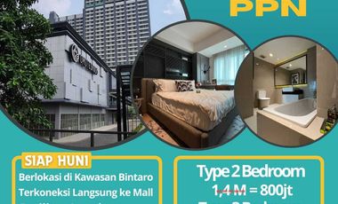 DIJUAL APARTEMEN SIAP HUNI DI BINTARO TIPE 2 BEDROOM