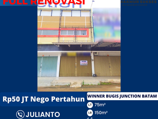 Disewa Ruko 2 Lantai Hadap Jalan Raya di Winner Bugis Junction Batam
