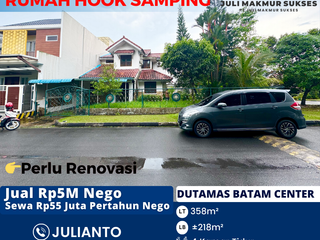 Disewa Rumah Hook Samping 2 Lantai di Dutamas Batam Center