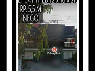 RUKO DI PALU JL. Monginsidi LT = 341 m².  LB = 12 x 16 x 2lt.