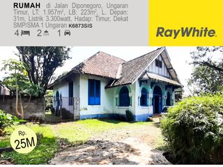 Dijual Rumah Di Jalan Diponegoro Unggaran Semarang