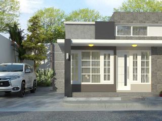 Rumah Modern Minimalis 1 lantai di Surabaya Barat