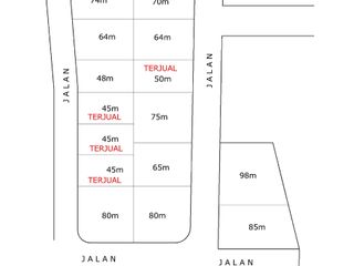 Tanah 48m di Pusat Kota Sawangan depok