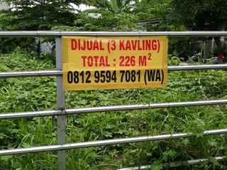 Tanah 3 Kavling 226m2 Blok A5 Mega Regency