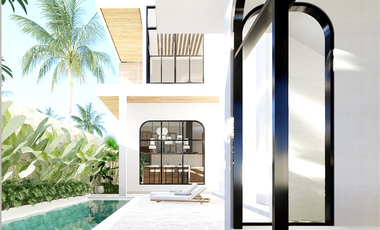 A new mediteranian villa with ocean view at jalan Anggrek Ungasan