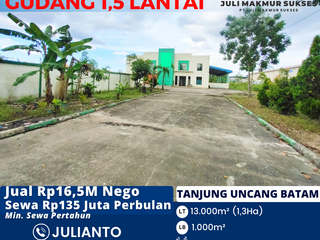 Disewa Gudang 1,5 Lantai di Tanjung Uncang Batam