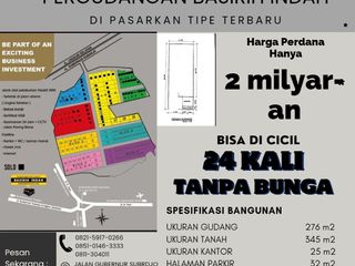 gudang dijual basirih indah cicil 24x