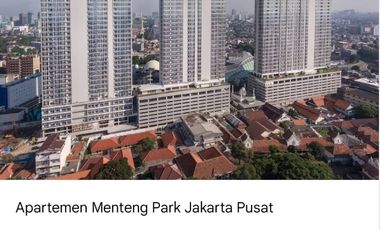 DIJUAL CEPAT 2 UNIT APT MENTENG PARK TOWER DIAMOND - STUDIO FULL FURNISHED
