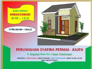 Dijual Rmh Subsidi type 30/60 , UM 0%, di Kajen, Strategis