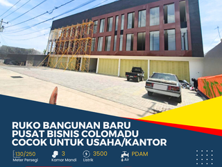Ruko Bangunan Baru 3 Lantai Area Colomadu