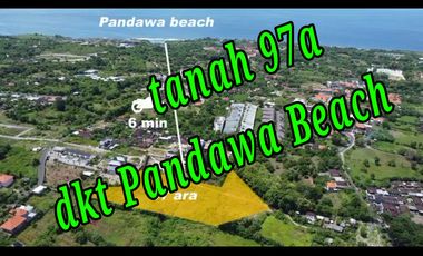 Dijual Tanah 97a di dekat Pandawa Beach Pecatu Bali