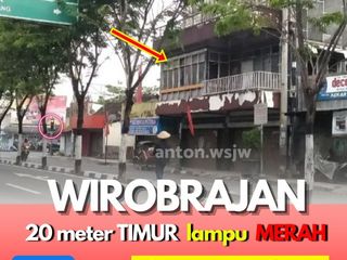 Tanah Strategis Jogja WIROBRAJAN tepi Jl. RE.Martadinata Lt 373 m2 10m