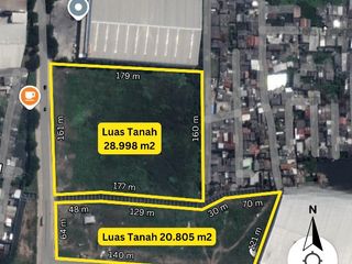 ✅ Disewa 4,9 Ha Kavling Industri & Pergudangan HACACA (Marunda)