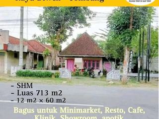 Jual tanah bonus rumah bagus untuk klinik ,Apotik showroom minimarket