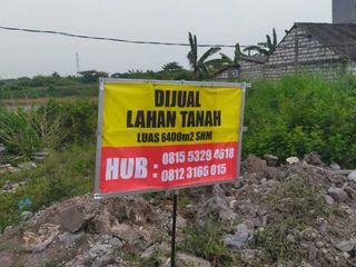 Dijual Cepat Tanah 6400 m2 di Gresik Lokasi dekat Toll ke Trans Jawa