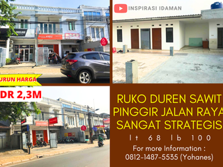Ruko 2,5 Lantai Duren Sawit Dekat Jalan Raya Strategis