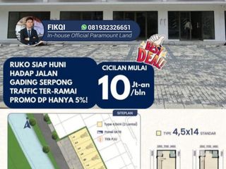 Ruko Murah Hadap Jalan di Gading Serpong Santa Anna Ready Stock