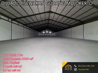 JUAL SEWA Gudang Bekas Pabrik Raya Jetis Kemlagi Gedeg Mojokerto Barat