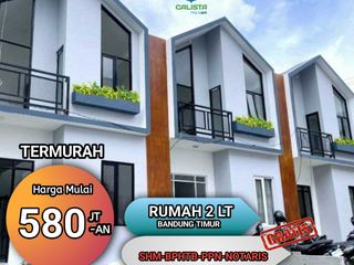 Dijual rumah 2 lantai siap huni KPR DP 5jt di jl Cilengkrang 1 uber