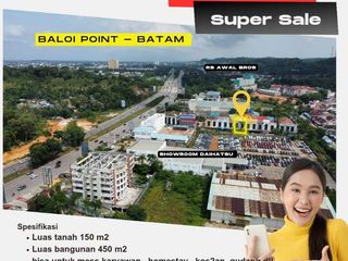 dIjual  murah 2 unit  ruko 2lt Baloi Point Batam center