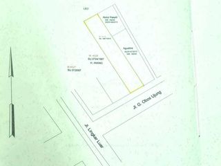 Jl. G Obos Induk ujung luasan 1050 M2 Peta Bidang (Ahmad Dody)