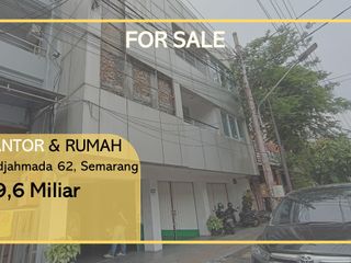 Kantor 3 lantai Dijual Siap Huni Strategis Tengah Kota Semarang
