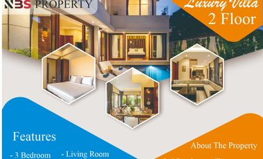 FREEHOLD DIJUAL VILLA LUXURY LANTAI 2 LOKASI BATUBOLONG CANGGU
