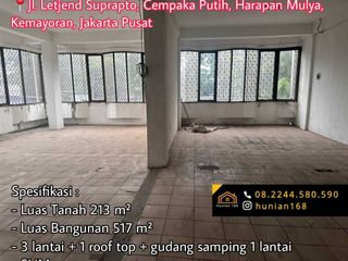 Ruko Raya Cempaka Putih Harapan Mulya Kemayoran Jakarta Pusat Jakp
