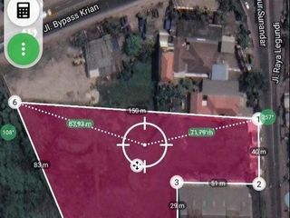 Dijual Tanah Pinggir Jalan Raya Strategis di Krian Sidoarjo