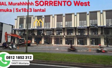 Jual Rugi Ruko Sorrento 2 Muka Hadap Jalan Di Gading Serpong