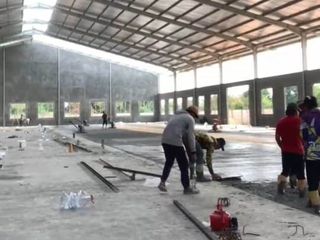 Disewakan gudang untuk pabrik. Lokasi Jepara, luas bangunan 1,1 hektar
