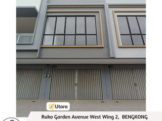 DISEWAKAN RUKO GARDEN AVENUE, SAMPING TOP 100 BENGKONG