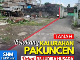 Tanah Bagus JOGJA Pakuncen Belakang Kelurahan Lt 421 m² ld 20 m SHMP