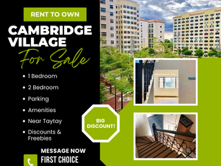 For Sale| 1 BR "Rent To Own" Unit, located at Pasig City NEAR: Taytay