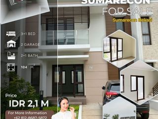 CLUSTER BURGUNDY SUMARECON RUMAH 2 LT KONDISI KOSONG SIAP HUNI S671
