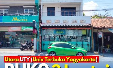 Ruko Bagus 3 lantai Jogja Jl Bantul Utara kampus Merdeka UT Lt 112 m²