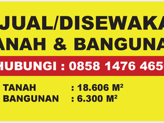 DISEWAKAN TANAH BANGUNAN PABRIK LOKASI GUNUNG PUTRI
