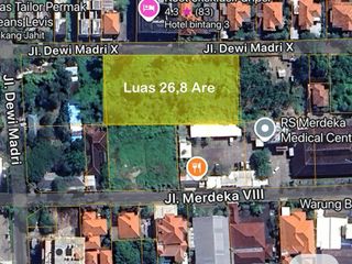 Tanah Luas Sentral Renon Lokasi Premium Harga Menarik