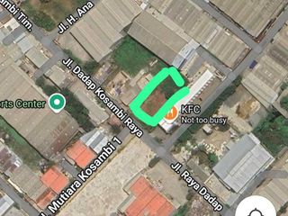 Disewakan Tanah Kosong Pinggir Jalan Raya Dadap Kosambi, Tangerang