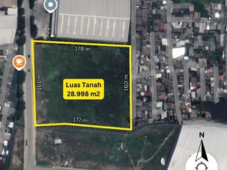 ✅ Disewa 2,9 Ha Kavling Industri & Pergudangan HACACA (Marunda)