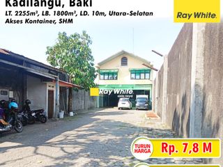 Dijual Gudang Solo Baru, Siap Pakai