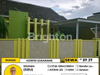 Rumah Disewakan Di Korpri Sukarame Bandar Lampung