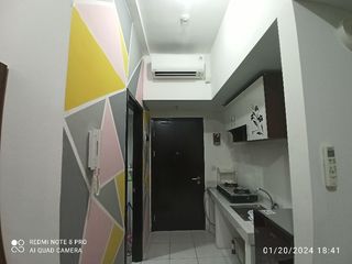 Dijual Cepat Apartemen Studio Full Furnished dekat Aeon Mall BSD,Bumi Serpong Damai, Tangerang.