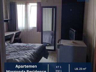DIJUAL RUGI APARTEMEN MARGONDA RESIDENCE TOWER D TYPE STUDIO VIEW POOL